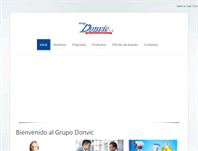 Tablet Screenshot of donvic.com.ve